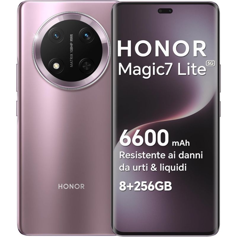 Honor Magic7 Lite 5G Dual Sim 8GB 256GB Titanium Purple EUROPA