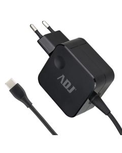 ADJ Alimentatore per Notebook 65watt type-C cavo 1.5mt colore Nero compatibile con Apple - 160-00147