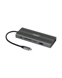 ADJ DOCKING TYPE C MULTIPORT 12IN1 USB+HDMI+VGA+LAN+DP+AUDIO+SD - 143-00023